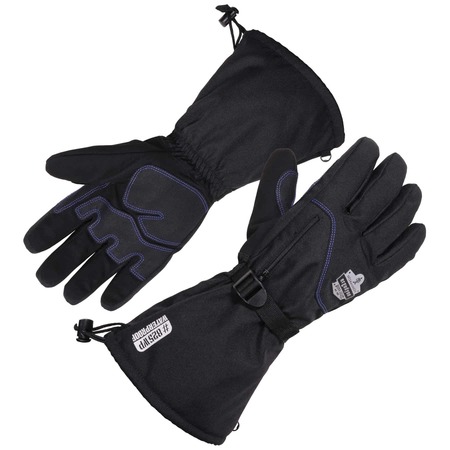 PROFLEX BY ERGODYNE Black Thermal Waterproof Winter Work Gloves, M, PR 825WP